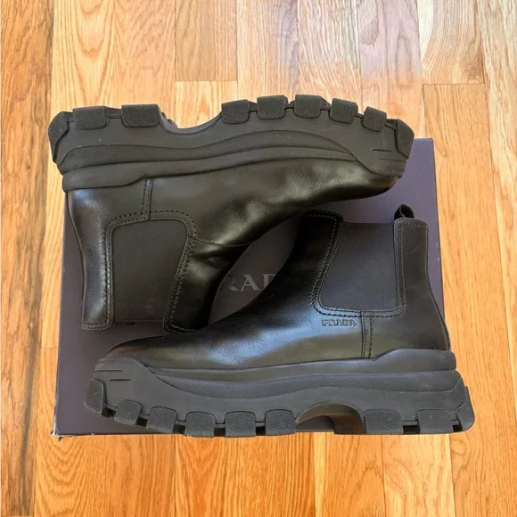 Prada Calzature Uomo 2TG154 Platform Combat Boots Chelsea  display picture 2